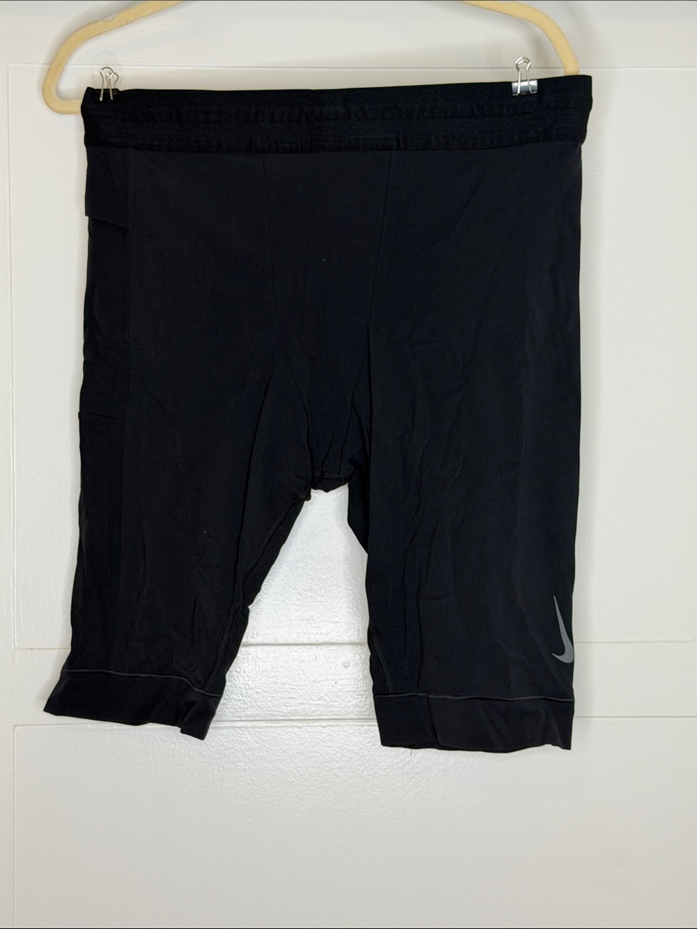 Nike Black men's Bike Shorts with Reflective Swoosh